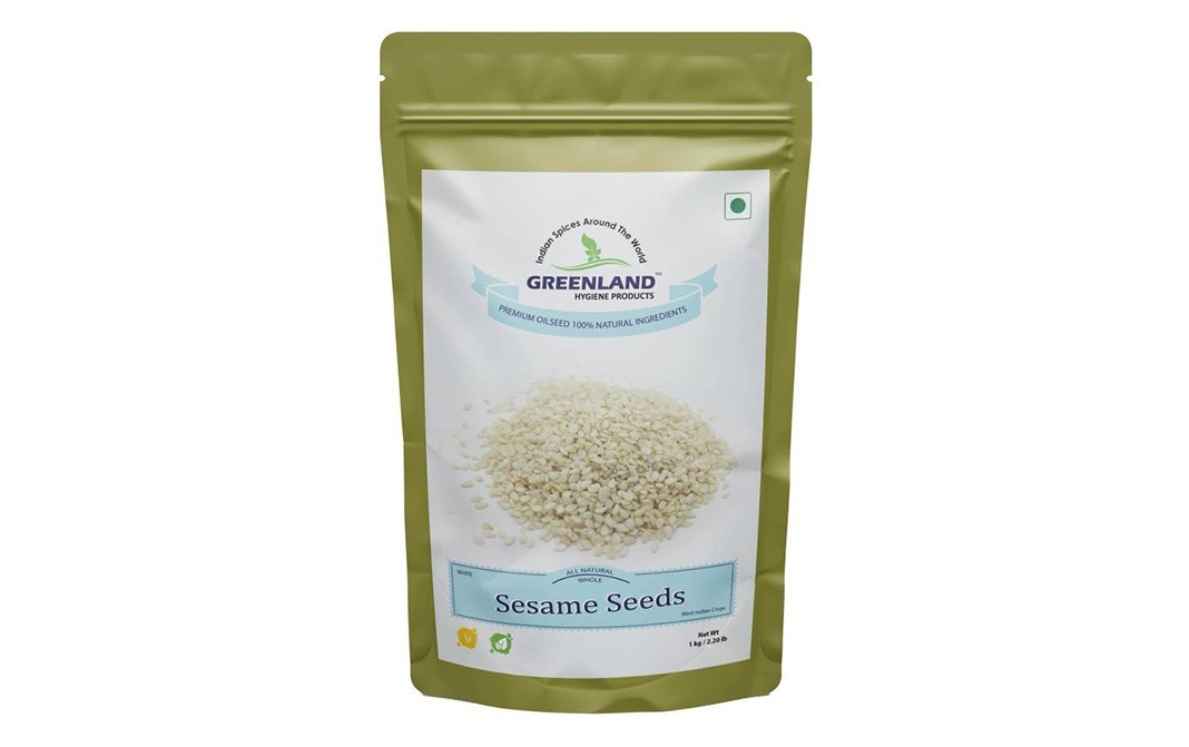 Greenland White Whole Sesame Seeds   Pack  1 kilogram